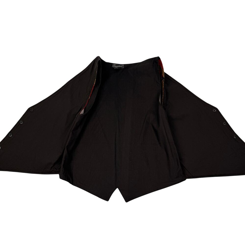 Exceptional Leather Suede Patchwork Vest Embroide… - image 8